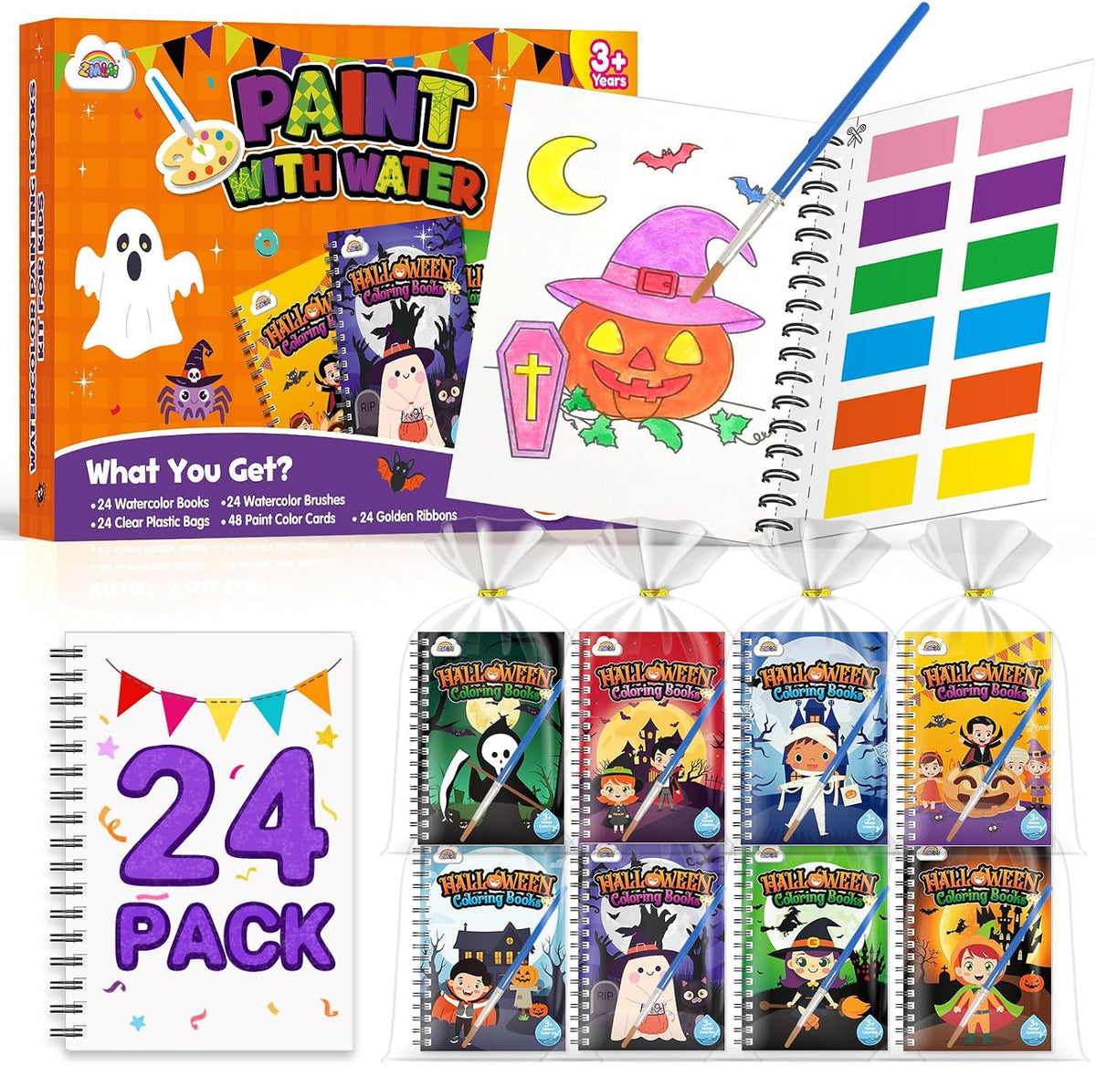 ZMLM 24 Pack Coloring Books - Halloween