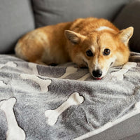 1 Pack 3 Puppy Blanket, Fleece Pet Small Dog Blanket for Puppy Cat, 40"x30" – Essentials for Dogs - Medium(29"x20") / Bone/Series - image 2