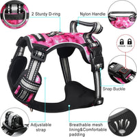WINSEE Dog/Pet Harnesses No Pull with Dog Collar - Large / Pink Camo - image 4