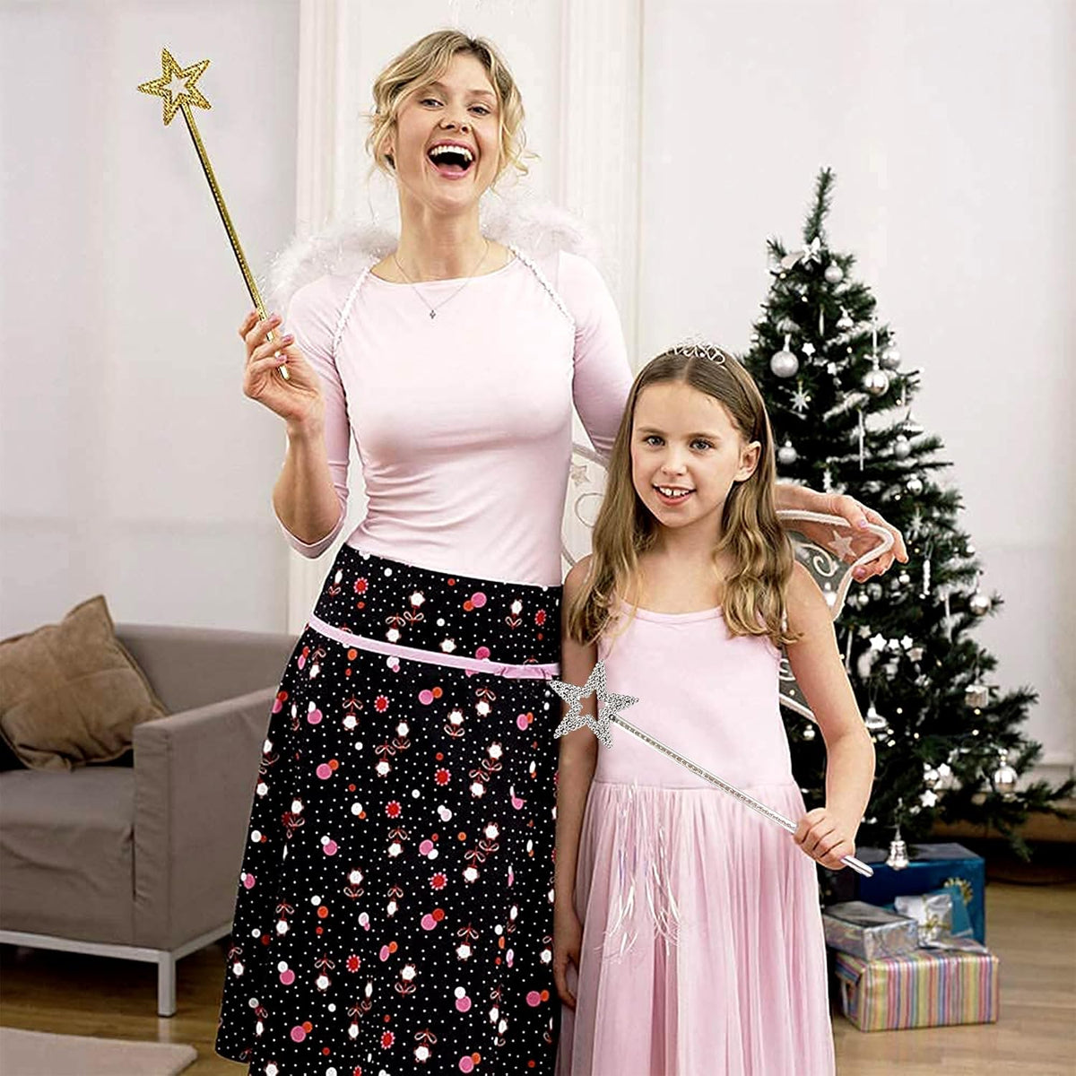 Star magic wand for kids, 13 inch plastic wand with sparkling five-pointed star - view 23