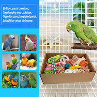 Bird Toys，Colorful Parrot Foraging and Tearing Toy Box – Essentials for Birds - image 2