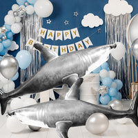 Huge Inflatable Shark Pool Toy - Gray - image 2