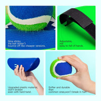 EVERICH TOY Toss and Catch Ball Game Set - Dark Blue Green-b / 2 Paddles 2 Balls - image 4