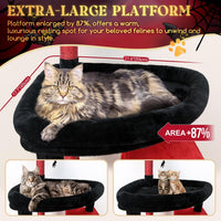 Globlazer Giant Cat Tree for Indoor Large Cats, F83 - 83inch / Blood-Gothic - image 2