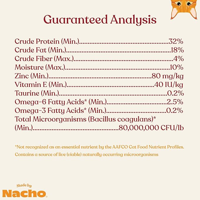 Made by Nacho Dry Cat Kibble 11lb Bag, High Protein and Grain-Friendly Premium Cat Food, Cage-Free Chicken & Pumpkin Recipe, Infused with Bone Broth for Hydration, Limited Ingredients, Single Bag