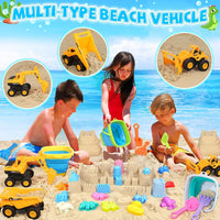 FHOZGECY Beach Toys with 3 Trucks - image 2