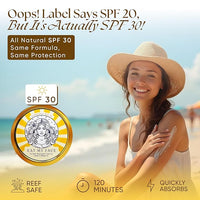 Beef Tallow Sunscreen Organic with Non Nano Zinc Oxide Formula for Daily Protection, 4oz Reef Safe Sunblock, SPF 30 All Natural Chemical Free Sunscreen, Made in USA, Natural Organic Sunblock for Skin