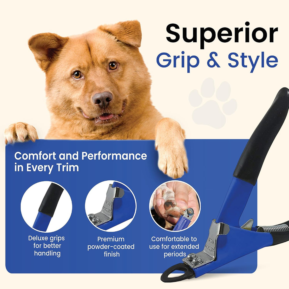 Guillotine Style Dog Nail Clippers for Large Dogs and Cats - Regular / Nail Clipper - image 4