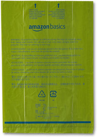Amazon Basics Dog Poop Bags with Dispenser, 810 Count, Enhanced for Guaranteed Leakproof, Talcum Powder Scented, Includes Leash Clip