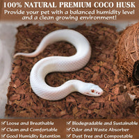 10LBS Coconut Husk Chip Substrate for Reptiles - 1 Pack-10 LBS - image 3