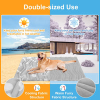 BEAUTYZOO Cooling Mat for Large Dogs, Self-Cooling - Grey / 48.0"L x 28.0"W x 1.0"Th(L) - image 2