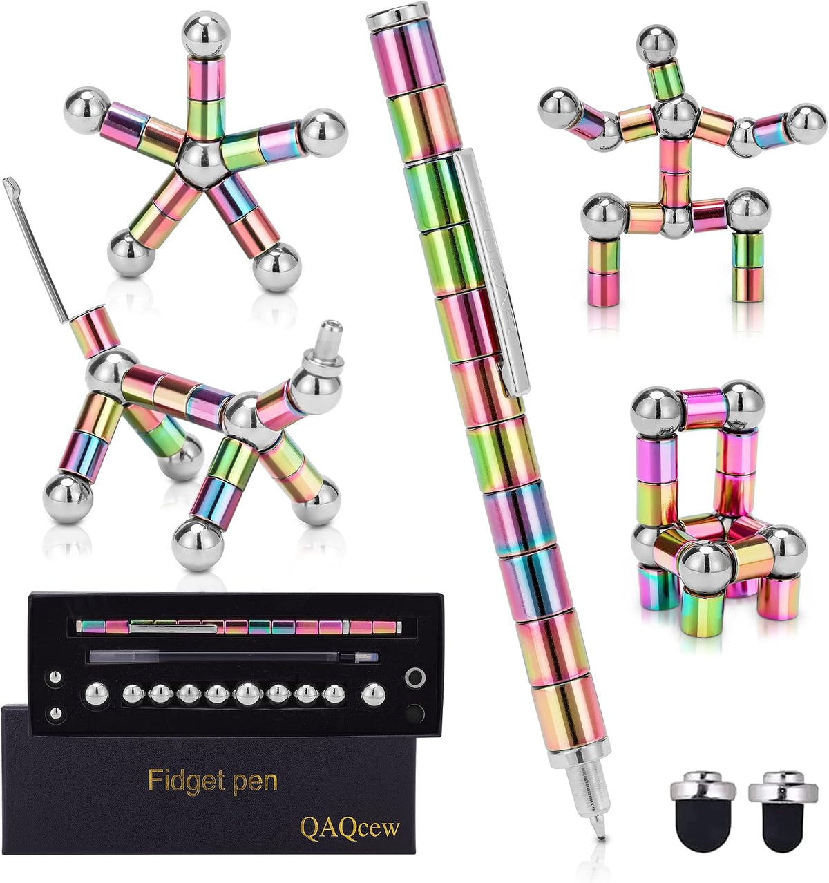 Fidget Pen, Decompression Magnetic Fidget Toy Pen - Color