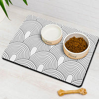 Dog Food Mats for Floors Absorbent, Pet Cat Food Mat - XL(24"×32") / 01-White