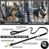 Tactical Dog Harness and Leash Set with 10 Patches for Large Dogs – Essentials for Dogs - Medium / Black - image 4