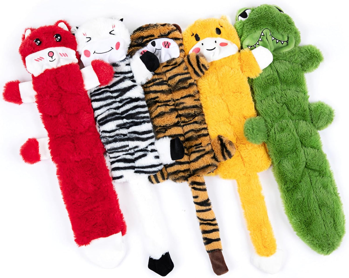Nocciola Dog Squeaky Toys - 5 Pcs Multi-squeakers