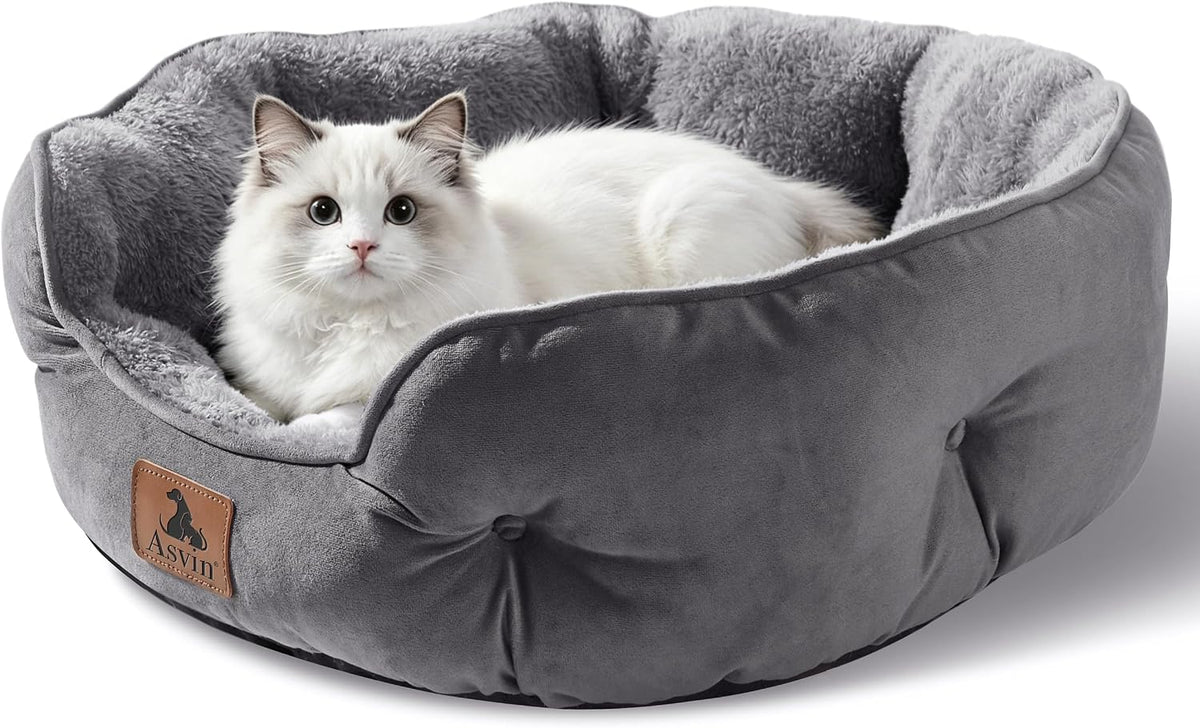 Small Dog Bed for Small Dogs, Cat Beds for Indoor Cats - Small (Pack of 1) / Grey - image 2