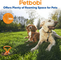 Petbobi Dog Tie Out Cable & Stake - 30ft / Black - image 2