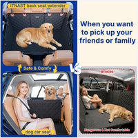 Convertible Back Seat Extender for Dogs - M / Black - image 2