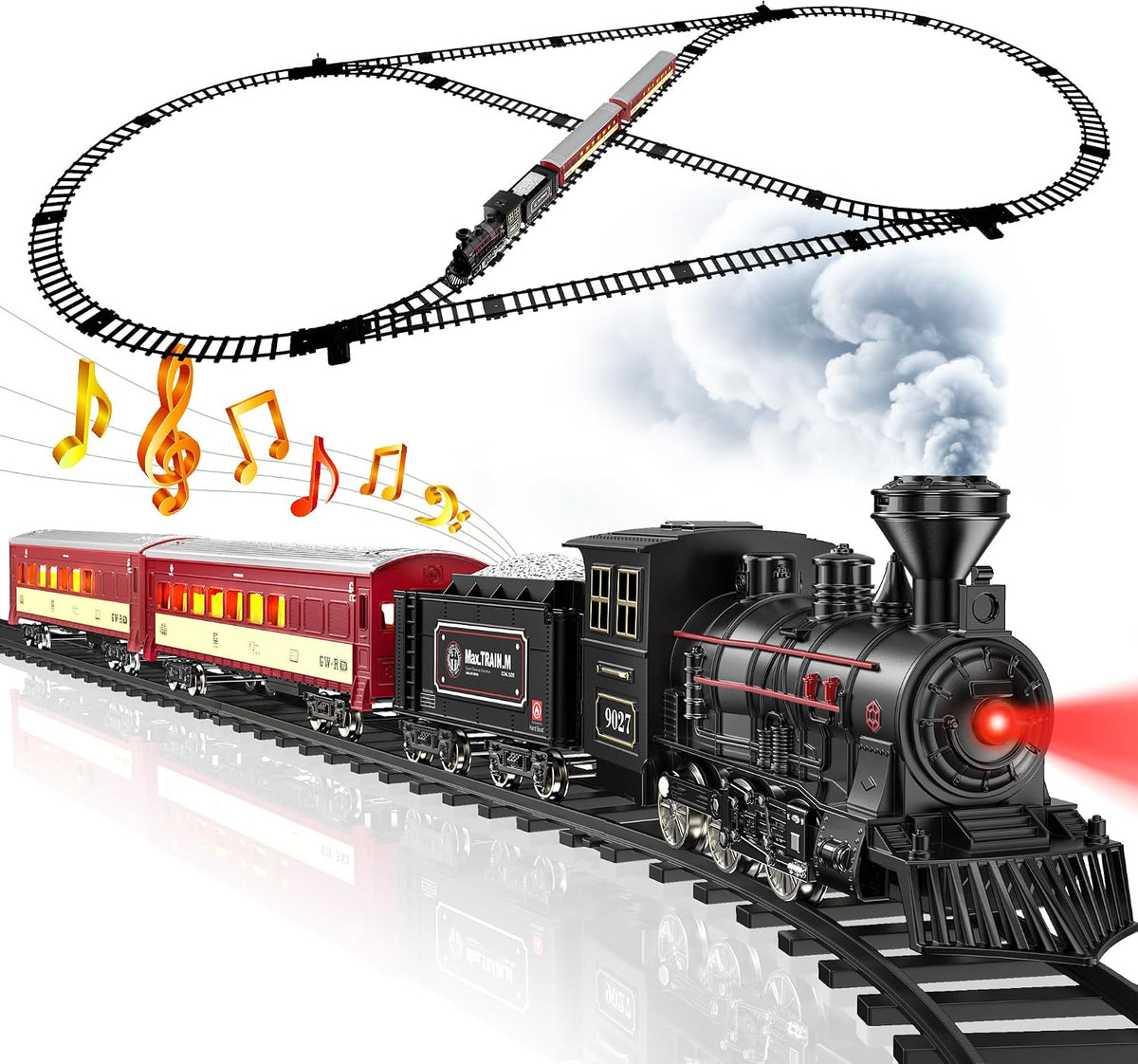 Hot Bee Train Set, Remote Control Train Toys with Smoke - Giant