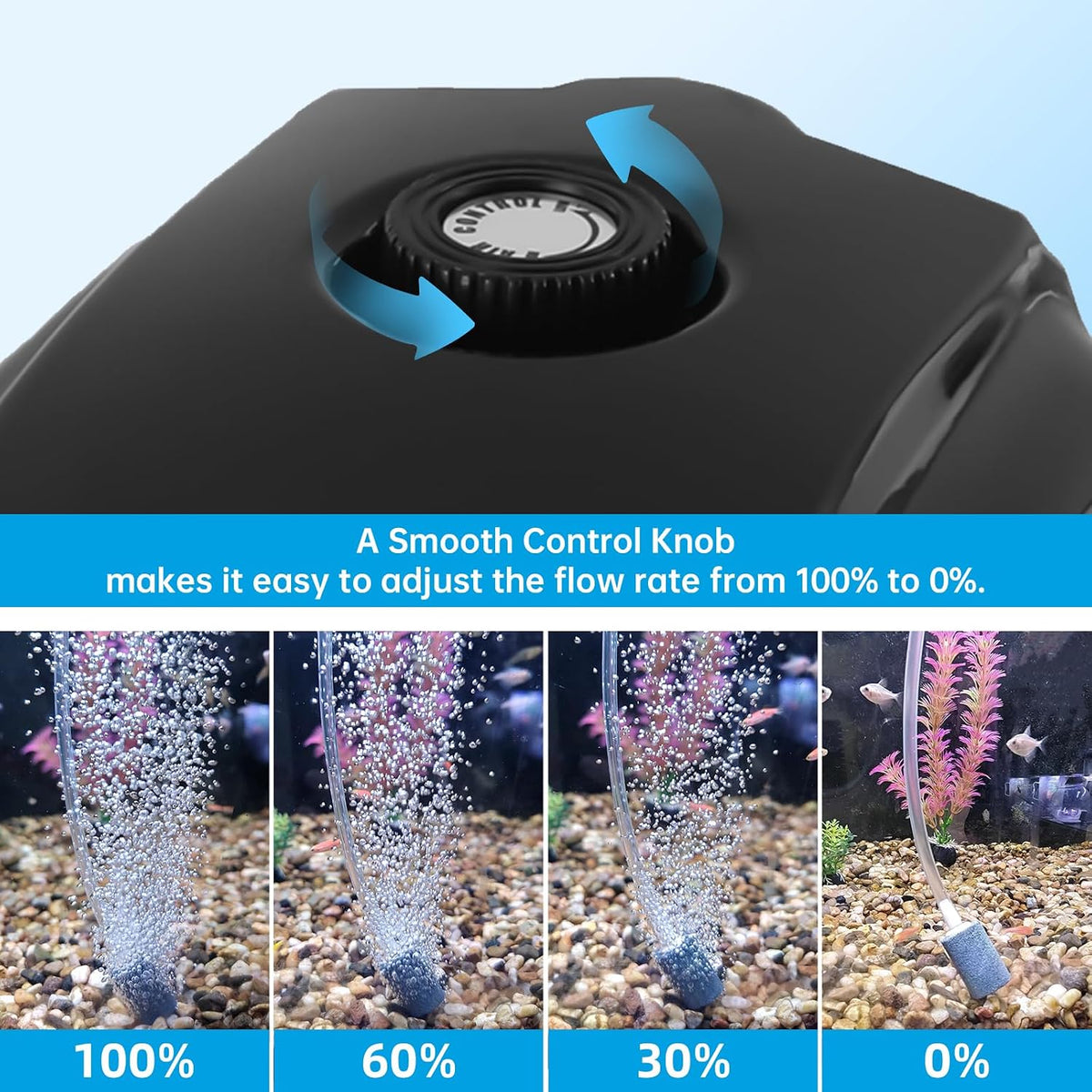 AQUANEAT Aquarium Air Pump 300GPH - image 3