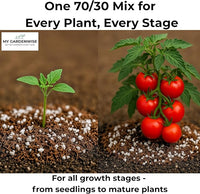 Coco Perlite - Coco Coir Perlite Mix - 70/30 Growing Media - Hydroponic, Indoor & Outdoor, Grow Bags & House Plants (15 quarts - 0.5 cu ft)