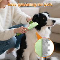 Cat Hair Brush & Dog Brush - green 2pcs - image 4