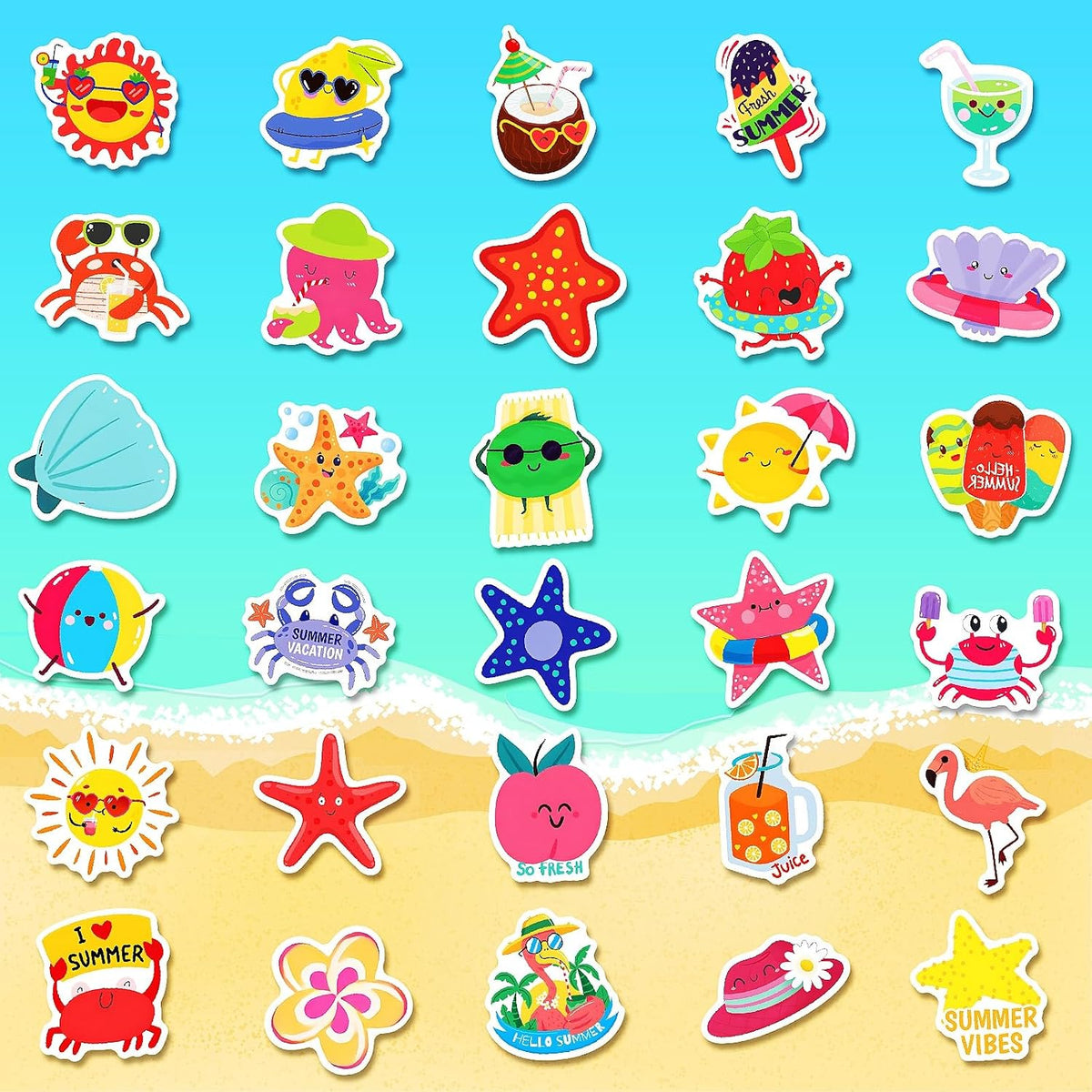 150 Sheets Halloween Stickers for Kids - 300Pcs Summer Stickers - image 3