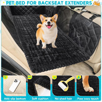 Dog Car Bed, Non-Slip Backseat Dog Bed Mat 50" L×24.6" W – Essentials for Dogs - Black / XL（56"Lx28.7"M×1"H) - image 3
