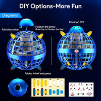 ENJSD flying orb ball with LED lights and enclosed propeller - view 3