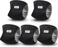 Washable Belly Bands for Male Dogs, Reusable Dog Diapers Male - XX-Large (28" -33") / Black