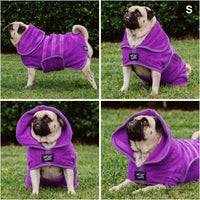 Tuff Pupper Fast Drying Dog Bath Robe - Purple / Small - image 3