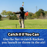 Stomp Rocket Original Dueling Rocket Launcher for Kids - Rocket Launcher + 4 Rockets + 1 Net - image 3