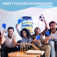 24 royal blue plastic hand clapper noisemakers, 7.5 inches long - view 33