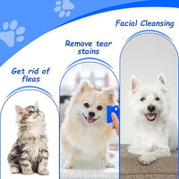 2 Pack Professional Eye Comb For Pets,Stainless Steel Tear Stain Remover For Cats & Dogs,Gentle Round-Head Grooming Tool,Precisely Removes Stains, Dirt And Debris From The Eye Area