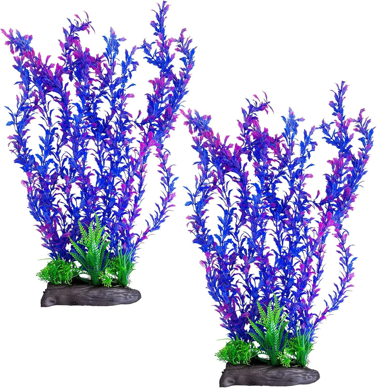 Aquarium Plastic Plants Extra Large Aquarium Plant 20.4-inch Tall - D*2 Pcs / 20.4 in