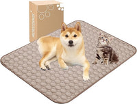 MICROCOSMOS Summer Cooling Mat & Sleeping Pad- Water Absorption Top, Easy Carry, EZ Clean, Materials Safe. Keep Cooling for Pets, Kids and Adults.(Brown, 40" x 28")