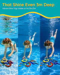 20Pcs Summer Pool Diving Swimming Toys for Kids Ages 3-12 - 20blue - image 4