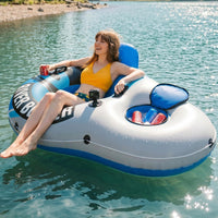 Sunlite Sports Inflatable River Tube Float - River Blazer Cooler Pro