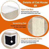 Loyareal Cat Houses for Indoor Cats - S / Khaki - image 4