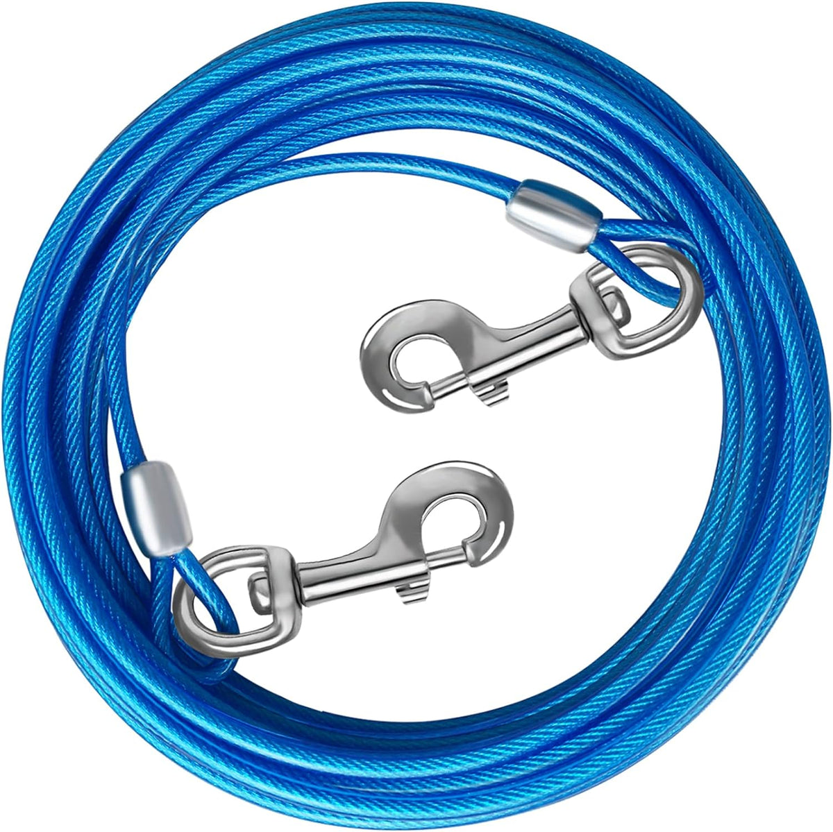 Dog Tie Out Cable, Dog Runner Cable – Essentials for Dogs - 10FT / Blue