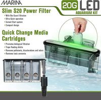 Marina Aquarium Kit - 20 gallon Fish Tank - LED