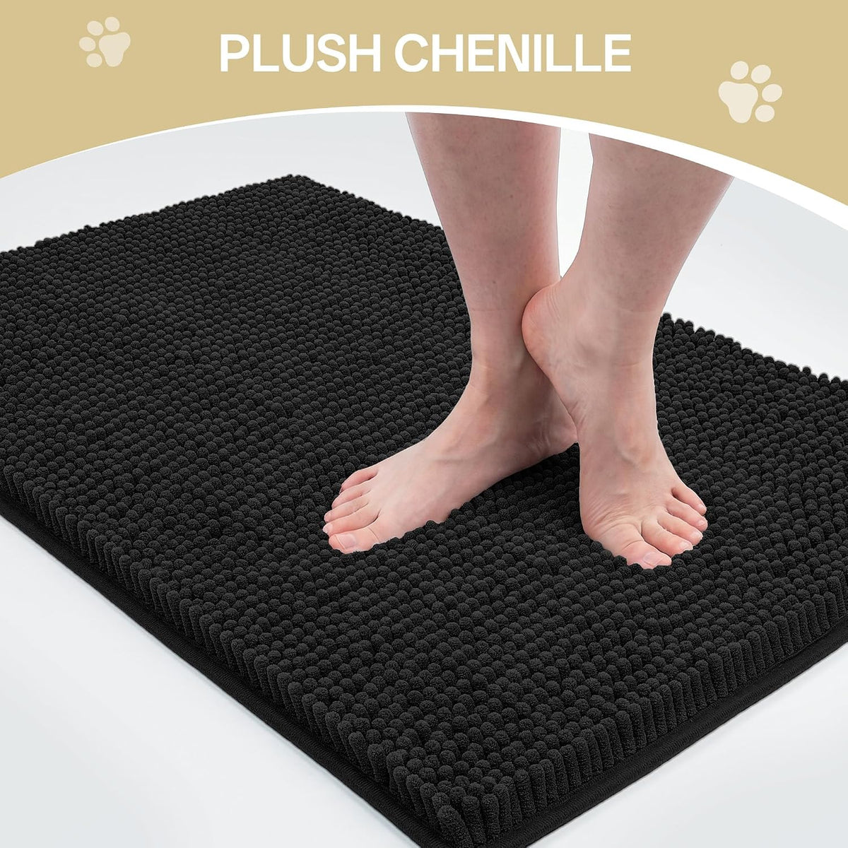 Dog Door Mat for Muddy Paws - 96"L x 48"W x 1.0"Th / Black - image 3