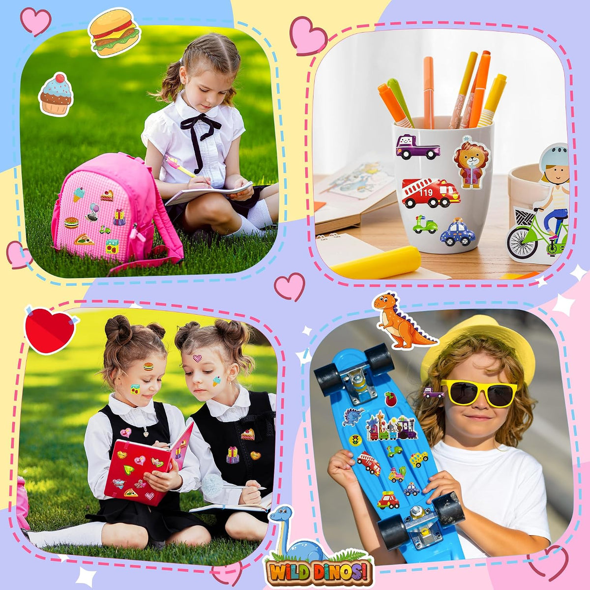 Stickers for Kids, Water Bottle Scrapbook Stickers for Toddlers - Puffy - image 4