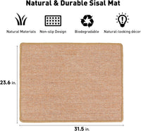 FUKUMARU Cat Scratcher Mat - Brown-1 Pack-23.6 x 31.5 Inch - image 2