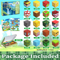SSAWER 48 piece magnetic blocks travel set with colorful building cubes - view 31