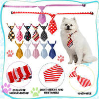 Sadnyy 50 Pcs Dog Ties Adjustable Neck Ties for Dog - Elegant and Solid Color - image 3