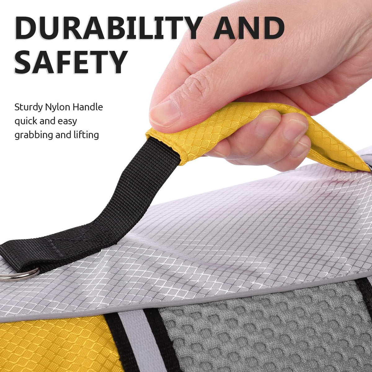 Dog Life Jacket, Small Float Vest for Swimming Boating Kayaking - Small / Yellow - image 3