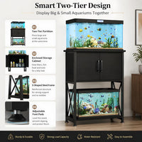 5-10 Gallon Fish Tank Stand - Black / 5-10 Gallon - image 3