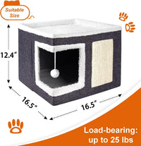 Loyareal Cat Houses for Indoor Cats - S / Dark Grey - image 3