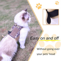 Cat Harness and Leash Set for Walking Escape Proof - Desert Camo / S 4-6 lbs - image 3